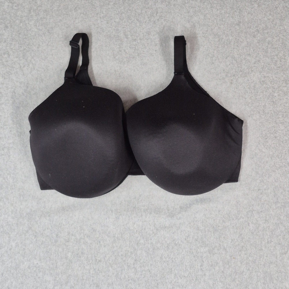 Cacique Women Bra 40H Black T Shirt Lightly Lined Underwired Strap‎ Adjustable